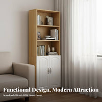 Narrow Single Unit Shelf Easy Assembly Narrow Shelving Single Unit with Doors