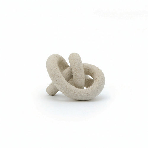 Sculpture with Interlocking Loop Artistic Tabletop Statue Elegant for Desk