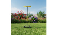 Lawn Aerator with T-Handle Ergonomic Manual Soil Aerator Handheld for Gardeners, Homeowners, Yard Work