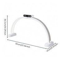Foldable Crescent Lamp LED Crescent Light Curved Manicure Table Light Dimmable for Beauticians