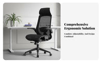 Ergonomic Mesh Chair with Headrest Adjustable Armrests Office Furniture