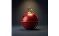 Bell Ornament with Star Cutouts Oversized Hanging Bell with Jute Cord Classic for Mantel