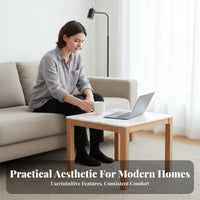 2 Pieces Nesting Table Set Sintered St Single Top Living Room Furniture Space Saving Sturdy Construction for Apartment Dwellers