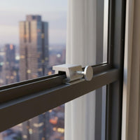 2 Pieces No Window Lock Rust-Resistant Home Hardware Adjustable for Children