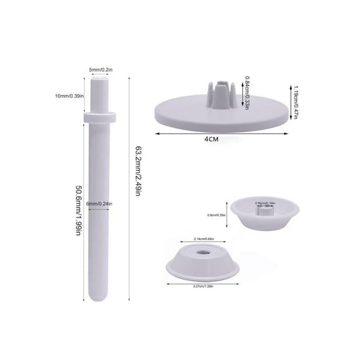 3 Pieces Spool Peg Cap Set Long-Lasting Plastic Thread Spool Cap Set Easy To
