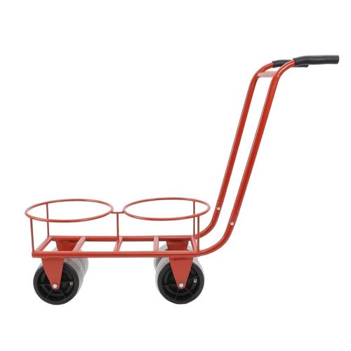 Wheeled Harvest Trolley Heavy-Duty Cart with Container Holders for Gardeners
