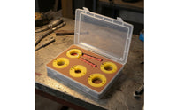 8 Pieces Red Handled Bezel Removal Tool Kit Watch Bezel Opener Kit Repair Tools Molded Insert
