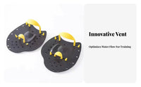 2 Pieces Improves Speed and Form Swimming Hand Paddles Ergonomic Design Webbed Swim Paddles Lightweight for Adults, Teens