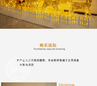 圣诞节装饰品发光鹿拉车套餐摆件雪橇车美陈大型圣诞树场景布置 110cm圣诞老人