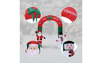 Christmas Arch with Santa and Snowman Giant Christmas Inflatable Arch Inflatable with Santa and Snowman Inflate