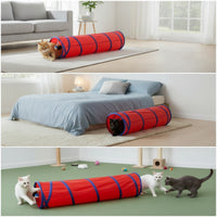 Foldable Collapsible Cat Tunnel Interactive Cat Tunnel Indoor Pet Toy Portable for Cats, Kittens, Living Room