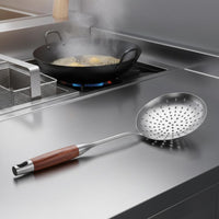 Perforated Skimmer Ladle Hanging Hole Stainless Steel Skimmer Large Slotted Spoon