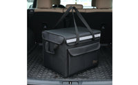 Large Insulated Food Delivery Bag Multiple Compartments Stackable Food Transport Box Foldable Insulated Grocery Bag for Car Trunk