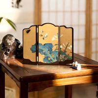 Song Dynasty Aesthetic Floral Butterfly Tabletop Screen Decoration