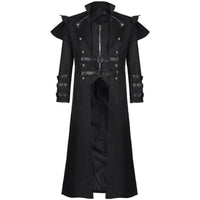 Medieval Assassin Cosplay Coat Irregular Hem Design Alternative Rock Zip Up