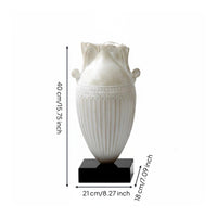 2 Pieces Imperfect Beauty Vase Artistic Design Imitation Jade Vase Vintage