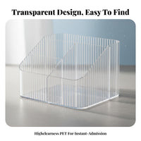 Multi-Compartment Organizer Clear View Desk Organizer Space-Saving for Desktop
