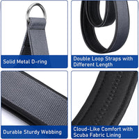Dual Ring Pilates Strap for Ankle and Wrist