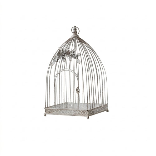 Birdcage with Arched Door Rustic Decorative Birdcage Charming for Weddings