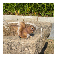 Climbing Squirrel Figurine Weatherproof Creature Sculpture Waterproof for Garden
