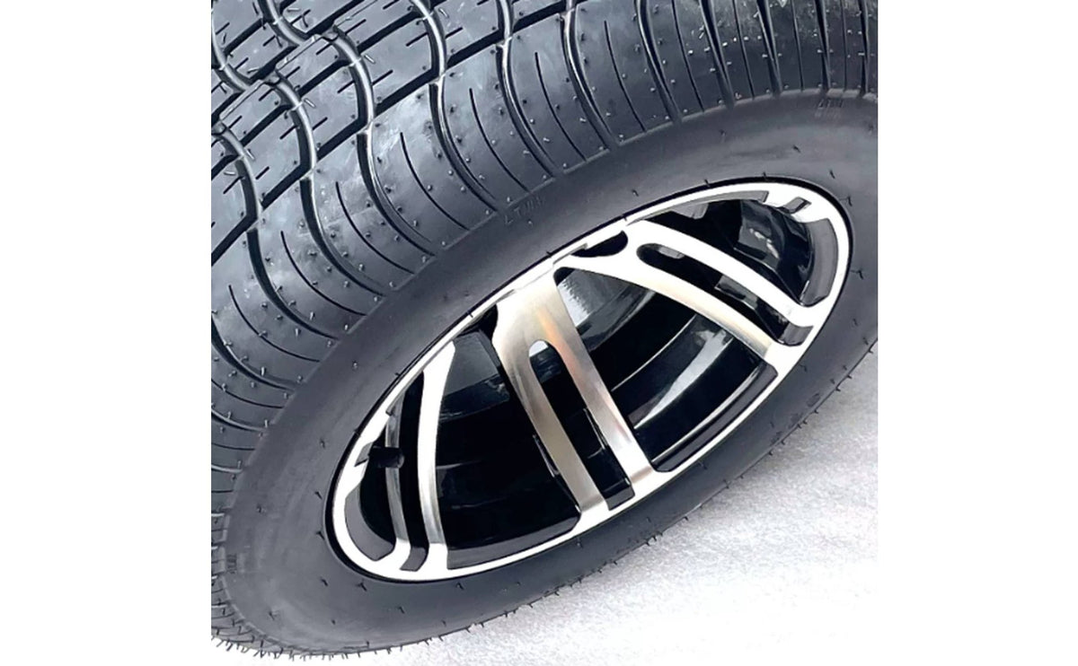 Aluminum Alloy Wheel rims  Assembly for Golf Cart 10 Inch Utility Vehicle Tire and rims