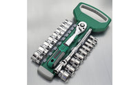 72-Tooth Metric Socket Set Chrome-Plated Socket Wrench Kit with Case Heavy Duty Ratchet Wrench Set Long-Lasting for Mechanics, Garage