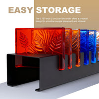 Tile Sample Display Rack Heavy-Duty Tile Display Rack Construction 10 Slot Sample Organizer for Showroom, Retail Store, Commerce Show