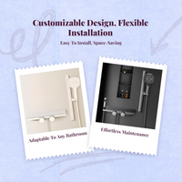Pressure balance copper shower set