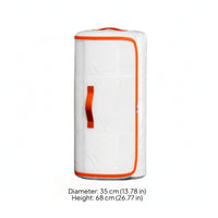 Cylindrical Storage Bag Foldable Closet Organizer Large Capacity for Under-Bed