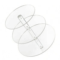 Clear Acrylic Cake Stand Stable Acrylic Dessert Stacked Display Easy to Assemble