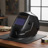 Auto-Darkening Metalworking Helmet Double Power Supply Solar Powered Metalworking Hood Real Color Grinding Guard Wide Viewing