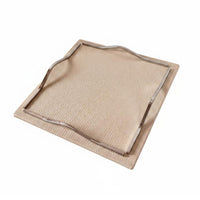 Metal Leather Tray Tabletop Decoration Geometric Tray Sturdy Home Decor for Living Room, Sales Office