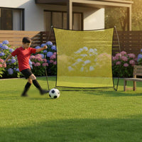 Soccer Rebounder Net Easy Setup Soccer Pitchback Net Steel Frame Sports Gear for Beginners