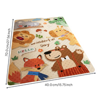 Non-Slip Bath Mat, Quick-Dry Shower Mat with Suction Cups, Waterproof Bathroom Rug for Children and Adults