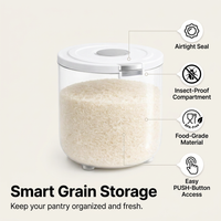 Airtight Food Storage Containers for Dry Food, Cereal Storage Containers, Kitchen Organisers, Pantry - Image 3