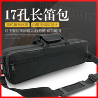 17-Hole Flute Canvas Bag, Handbag, Shoulder Bag, Storage and Travel Case