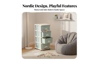 Rolling Toy Storage Carrier Large Capacity Drawer Unit Easy Assembly
