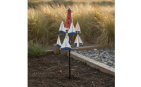 Metal Sailboat Wind Garden Ornament Sailboat Wind Easy to Set Up