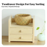 Adjustable Desktop Organizer with Drawers Space Saving for Dorm Room, Students