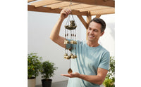 Resin Owl Chime Gift Choice Owl Wind Chime Soothing Melodic Garden Decor for Patio, Porch