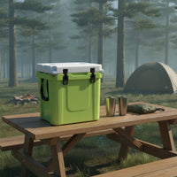 Secure Insulated Cooler Box Portable Hard Cooler Sturdy Heavy-Duty for Campers, Travelers, Camping, Road Trips, Picnics, Jobsites