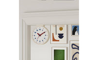 Battery Operated Double-Sided Wall Clock Easy to Read Home Decor Modern Minimalist Design for Office