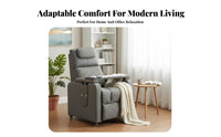 Gaming Sofa on Wheels Reclining Function Computer Chair Breathable Upholstery Integrated Footrest for Internet Cafe, Bedroom