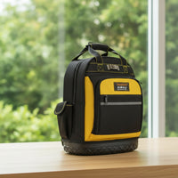 Wear-Resistant Tool Backpack with Hard Bottom Heavy-Duty Tool Backpack with Molded Base Large-Capacity Work Pack with Pockets Long-Lasting for Electricians