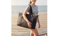 Mesh Tote Bag Large Capacity Mesh Coastal Tote Lightweight for Pool, Gym
