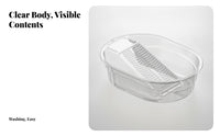 Oval Plastic Wash Basin Raised Rim Stable One-Piece Design Hand Wash Laundry Tub