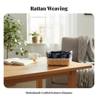 Woven Basket with Liner Handwoven Household Storage Decorative for Office, Women