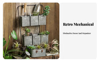 6compartment Wall Organizer Vintage Design Storage Rack Multi-Compartment