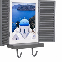Shuttered Wall Frame Multi-Purpose Window Frame Decor Painted