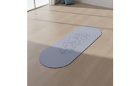 Sweat-Absorbing Exercise Mat with Coconut Fiber Textured Exercise Mat Supportive Portable for Home Gym